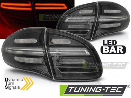 LED BAR TAIL LIGHTS BLACK SEQ fits PORSCHE CAYENNE 10-15