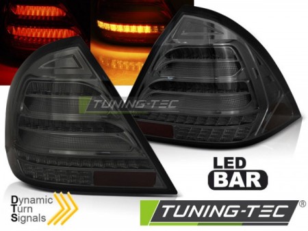 Led Bar Tail Lights Smoke Seq Fits Mercedes W203 Sedan 00-04 - Tuning-Tec.com