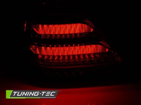 LED BAR TAIL LIGHTS SMOKE SEQ fits MERCEDES W203 SEDAN 00-04