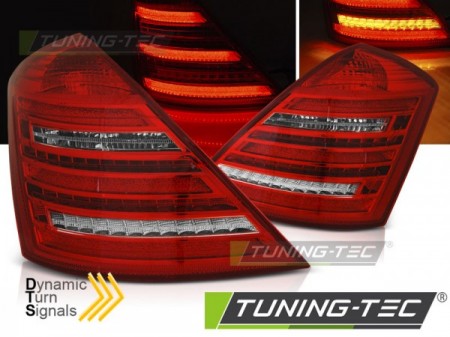 LED TAIL LIGHTS RED WHITE SEQ W222 LOOK fits MERCEDES W221 S-KLASA 05-09