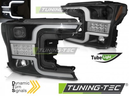 HEADLIGHTS TUBE LIGHT BLACK fits FORD F150 MK13 17-20