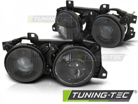 HEADLIGHTS BLACK fits BMW E32/E34