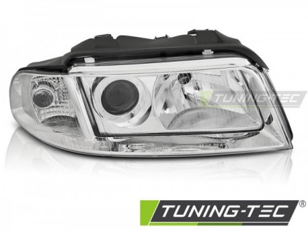 HEADLIGHT CHROME RIGHT SIDE TYC fits AUDI A4 B5 99-00