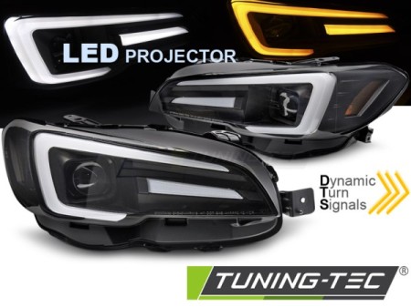 LED HEADLIGHTS DRL BLACK fits SUBARU WRX 14-22