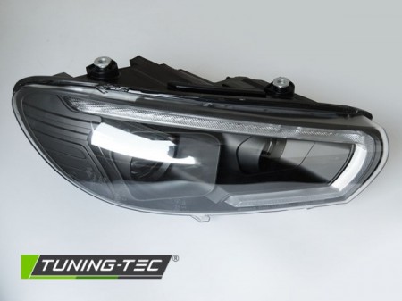 XEONON HEADLIGHTS TUBE SEQ LED BLACK fits VW SCIROCCO 08-04.14