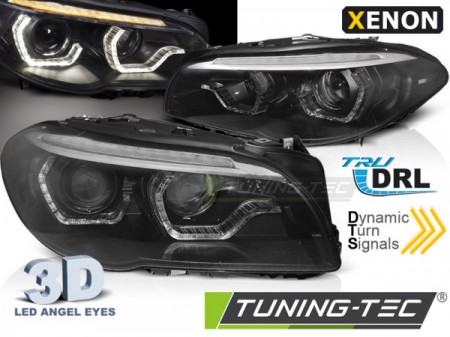 Xenon headlights suitable for BMW F10 F11 13-16 ANGEL EYES LED