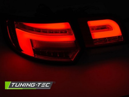 LED BAR TAIL LIGHTS RED SMOKE SEQ fits AUDI A3 8P 5D 03-08