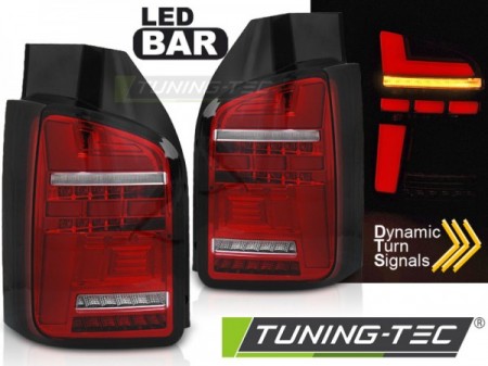 LED BAR TAIL LIGHTS RED WHITE SEQ fits VW T6 15-19 OEM BULB