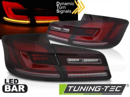 LED BAR SEQ TAIL LIGHTS RED SMOKE fits BMW F10 10-16