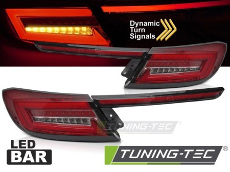 LED BAR TAIL LIGHTS RED WHITE SEQ fits TOYOTA GR86 21-