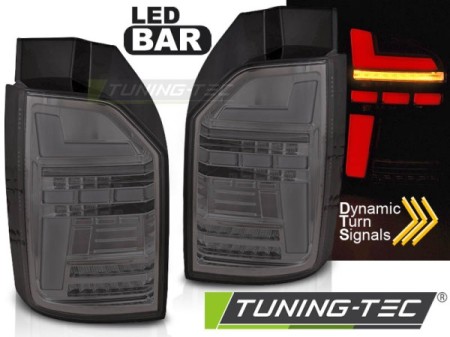 LED BAR TAIL LIGHTS SMOKE SEQ fits VW T6 15-19 OEM BULB