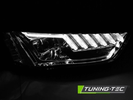 HEADLIGHTS LED CHROME SEQ fits AUDI A4 B8 12-15