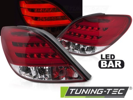 PEUGEOT 207 3D/5D 05.06-06.09 RED WHITE LED BAR