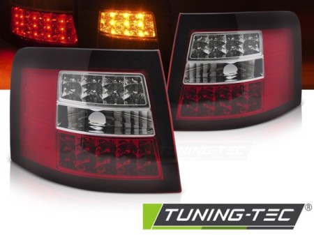 LED TAIL LIGHTS RED WHITE fits AUDI A6 05.97-05.04 AVANT