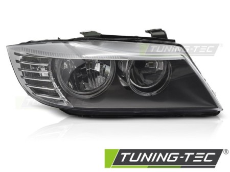 HEADLIGHT BLACK RIGHT SIDE TYC fits BMW E90 E91 LCI 09-11