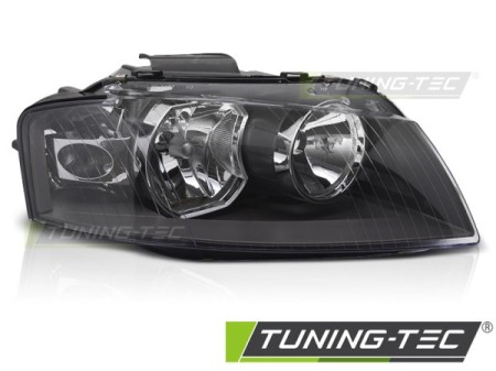 HEADLIGHT BLACK RIGHT SIDE TYC fits AUDI A3 8P 03-08