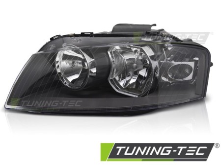 HEADLIGHT BLACK LEFT SIDE TYC fits AUDI A3 8P 03-08