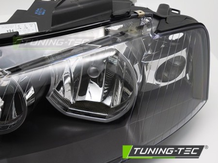 HEADLIGHT BLACK LEFT SIDE TYC fits AUDI A3 8P 03-08