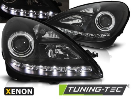 XENON HEADLIGHTS DAYLIGHT BLACK fits MERCEDES R171 SLK 04-11