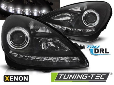 XENON HEADLIGHTS DRL BLACK fits MERCEDES R171 SLK 04-11