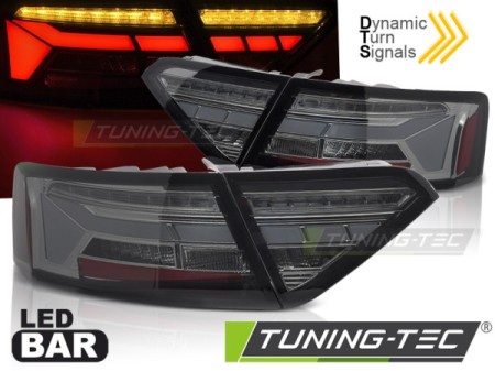 LED BAR TAIL LIGHTS SMOKE SEQ fits AUDI A5 11-16