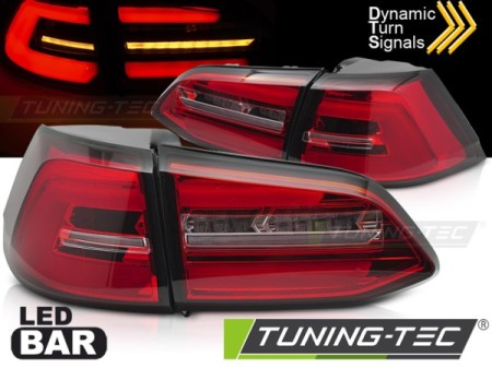 LED TAIL LIGHTS RED WHITE SEQ fits VW GOLF 7 13-17 SW