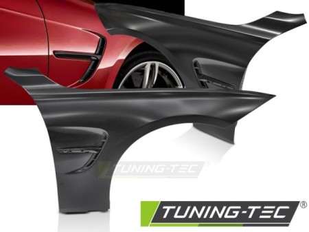 FENDERS SPORT STYLE WITH SIDE VENT BLACK fits BMW F30 F31 11-18