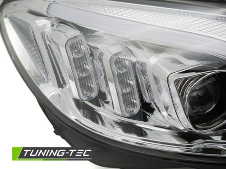 HEADLIGHTS TUBE LED CHROME fits MERCEDES W205 14-18