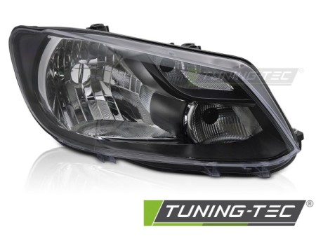 HEADLIGHT BLACK RIGHT SIDE H4 TYC fits VW CADDY 11-14