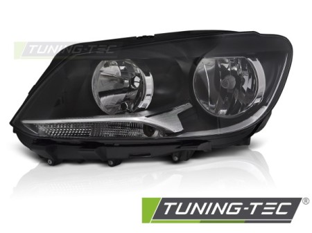 HEADLIGHT BLACK LEFT SIDE H7 TYC fits VW CADDY TOURAN 11-14