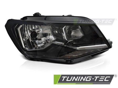 HEADLIGHT BLACK RIGHT SIDE H4 TYC fits VW CADDY 15-20