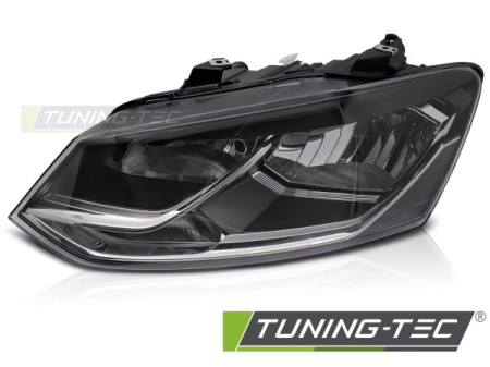 HEADLIGHT LEFT SIDE BLACK TYC fits VW POLO 6R 14-17