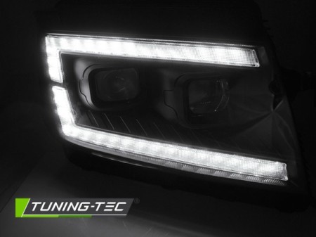 LED HEADLIGHTS TUBE LIGHT BLACK DRL SEQ fits VW CRAFTER II 2017- 