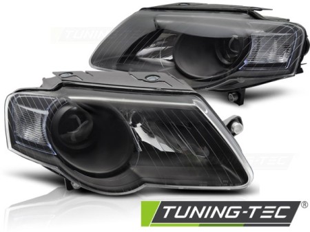 HEADLIGHTS BLACK fits VW PASSAT B6 3C 03.05-10