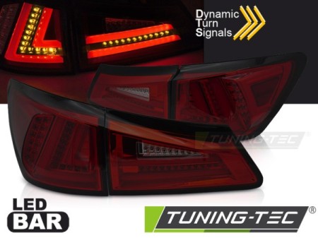 LED TAIL LIGHTS RED SMOKE LED SQL fits LEXUS IS II 06-13