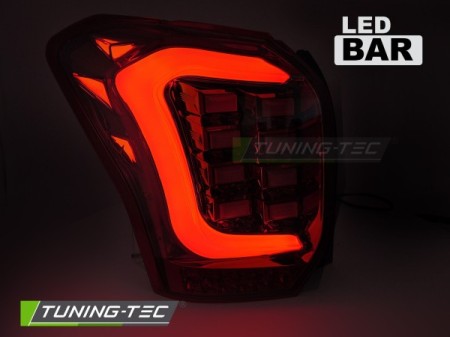 LED BAR TAIL LIGHTS RED WHITE fits SUBARU FORESTER IV 13-18