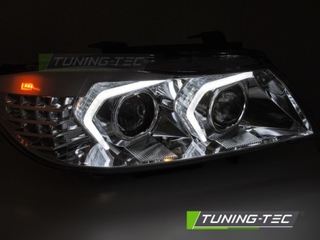 XENON HEADLIGHTS LED CHROME fits BMW E90/E91 LCI 09-11