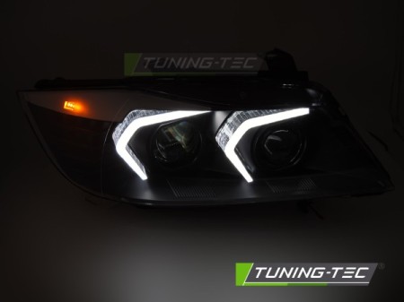 FULL LED HEADLIGHTS BLACK fits BMW E90/E91 05-08