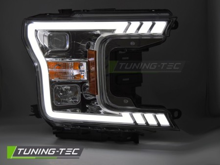 HEADLIGHTS TUBE LIGHT CHROME fits FORD F150 MK13 17-20