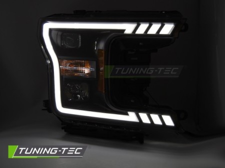 HEADLIGHTS TUBE LIGHT BLACK fits FORD F150 MK13 17-20