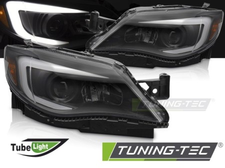 HEADLIGHTS TUBE LIGHT BLACK fits SUBARU WRX 14-17