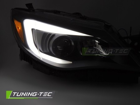 HEADLIGHTS TUBE LIGHT BLACK fits SUBARU WRX 14-17