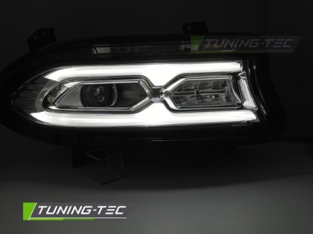 FULL LED HEADLIGHTS CHROME fits DODGE CHARGER 14-23