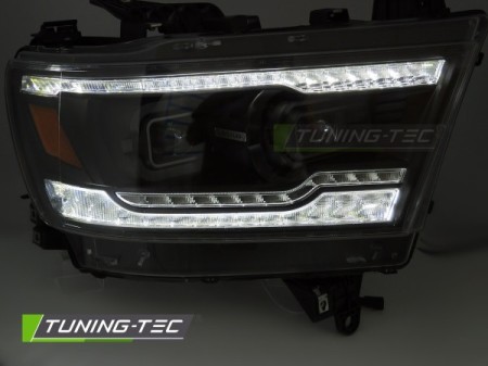 FULL LED HEADLIGHTS BLACK fits DODGE RAM 19-22