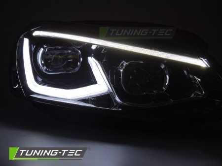 FULL LED HEADLIGHTS LIGHT BLACK fits VW GOLF 7 14-19