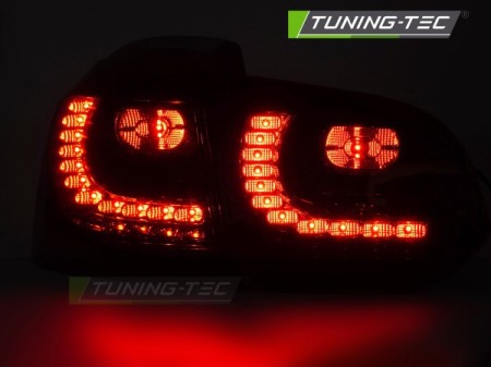 LED TAIL LIGHTS RED SMOKE SEQ fits VW GOLF 6 08-13