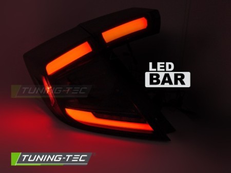 LED TAIL LIGHTS SMOKE fits HONDA CIVIC X 16-21 HATCHBACK