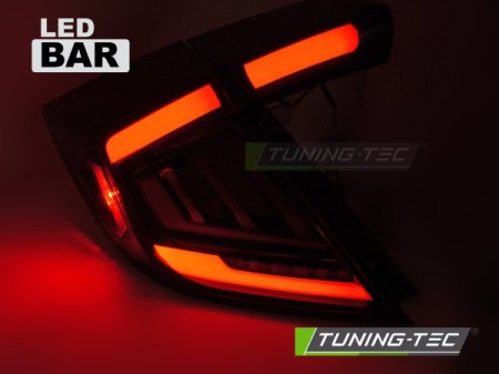 LED TAIL LIGHTS SMOKE fits HONDA CIVIC X 16-21 HATCHBACK