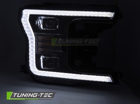 LED HEADLIGHTS BLACK DRL fits FORD F150 MK13 17-20