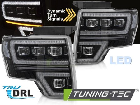 FORD F150 MK12 08-14 FULL LED BLACK DRL SEQ